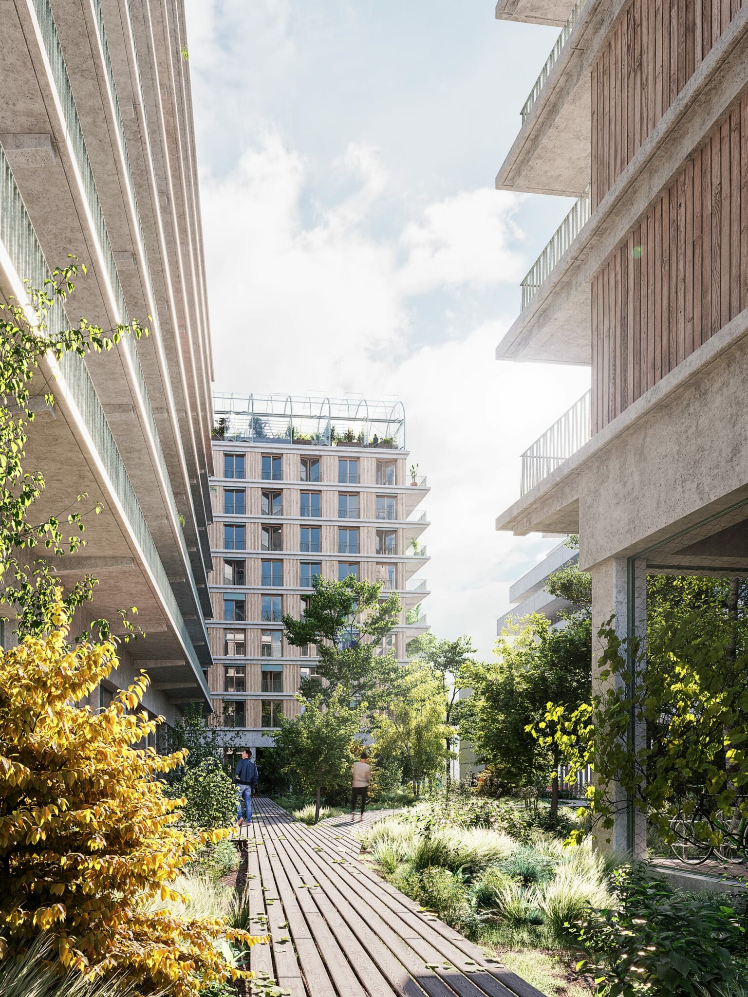 Logements et ferme urbaine, quartier des Girondins