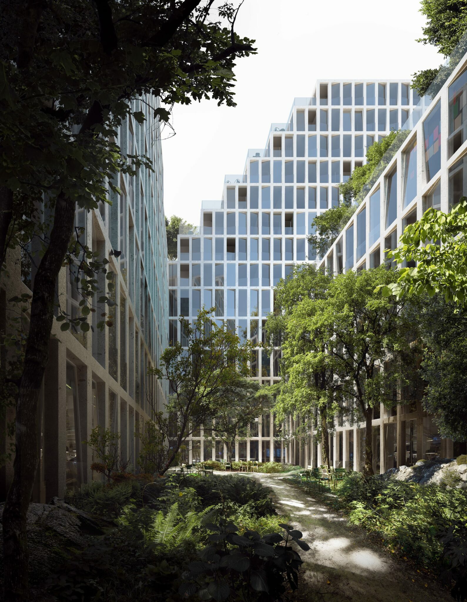 Ensemble immobilier mixte : Bureaux, logements, commerces