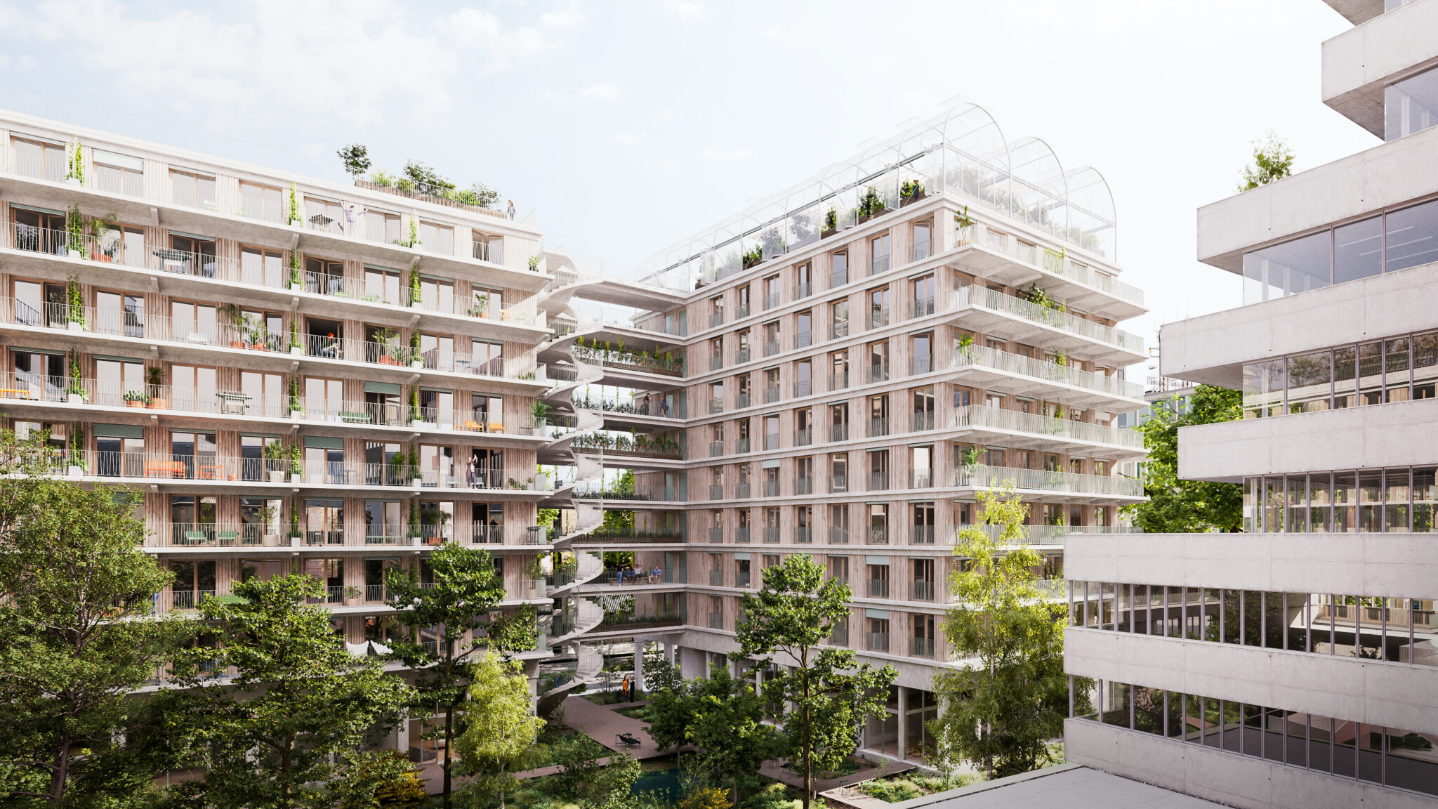 Logements et ferme urbaine, quartier des Girondins