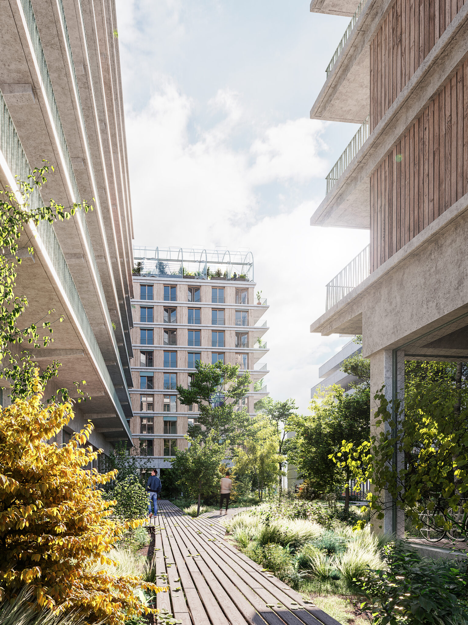 Logements et ferme urbaine, quartier des Girondins