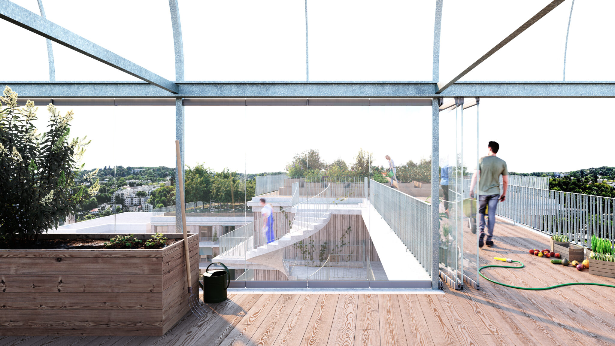 Logements et ferme urbaine, quartier des Girondins