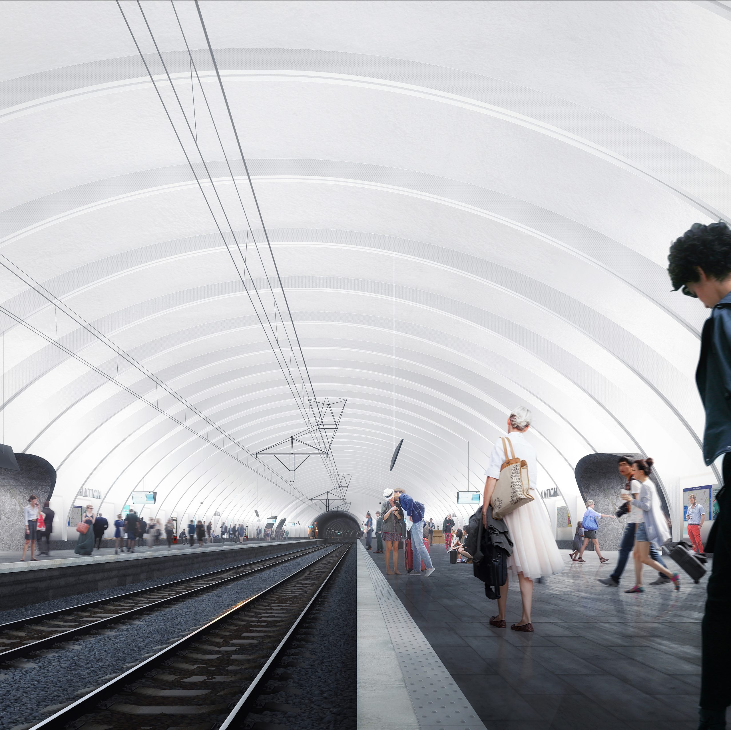 Lire la suite à propos de l’article Quai de gare RER A  de Nation